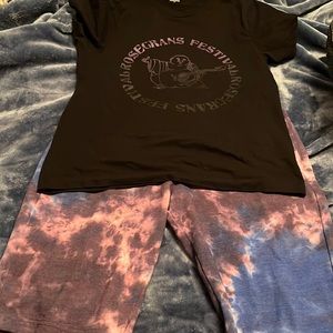 True Religion  outfit worn once. Shirt is a Small shorts a medium